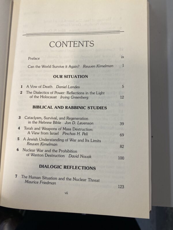 CONFRONTING OMNICIDE: JEWISH REFLECTIONS ON WEAPONS OF Mass Destruction By Daniel Landes - Image 3