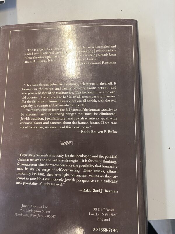 CONFRONTING OMNICIDE: JEWISH REFLECTIONS ON WEAPONS OF Mass Destruction By Daniel Landes - Image 5