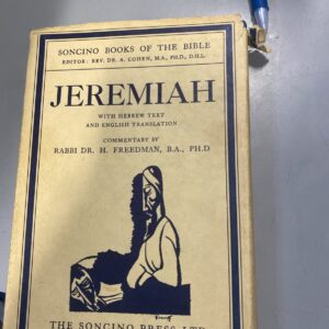 Jeremiah Soncino Books of the Bible Hebrew Text & English Translation